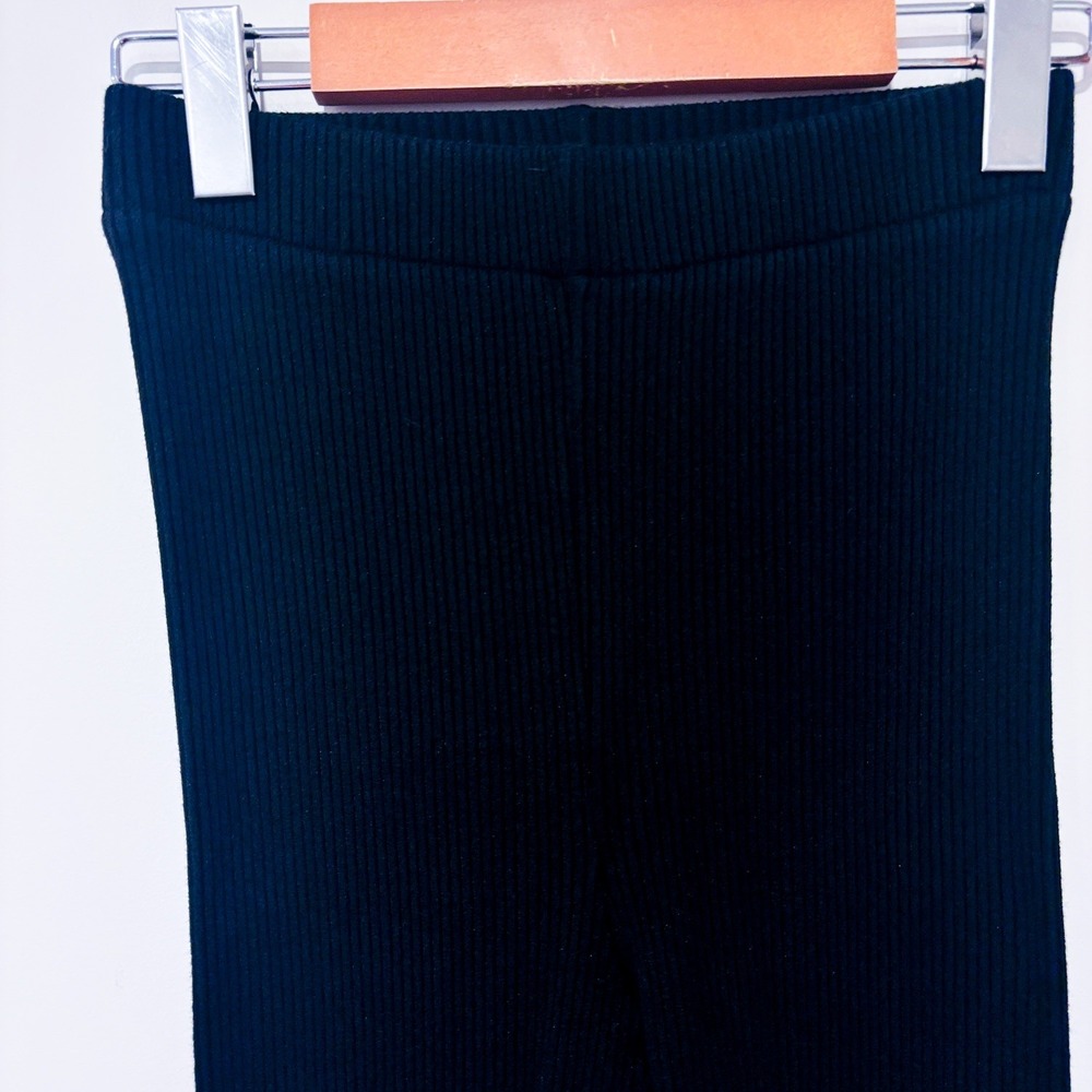 H&M Black Ribbed Leggings | Stretch High Rise Basic | Small - Picture 6 of 7